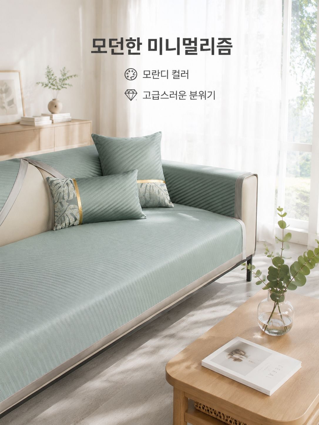 미끄럼 방지 소파 쿠션 및 커버