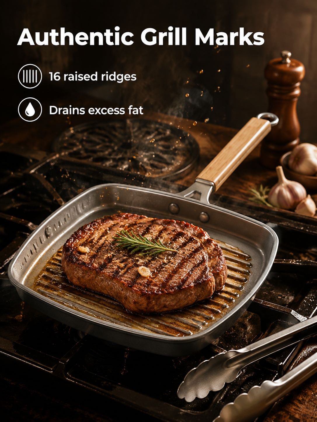 Ceramic Skillet Specially for Steak