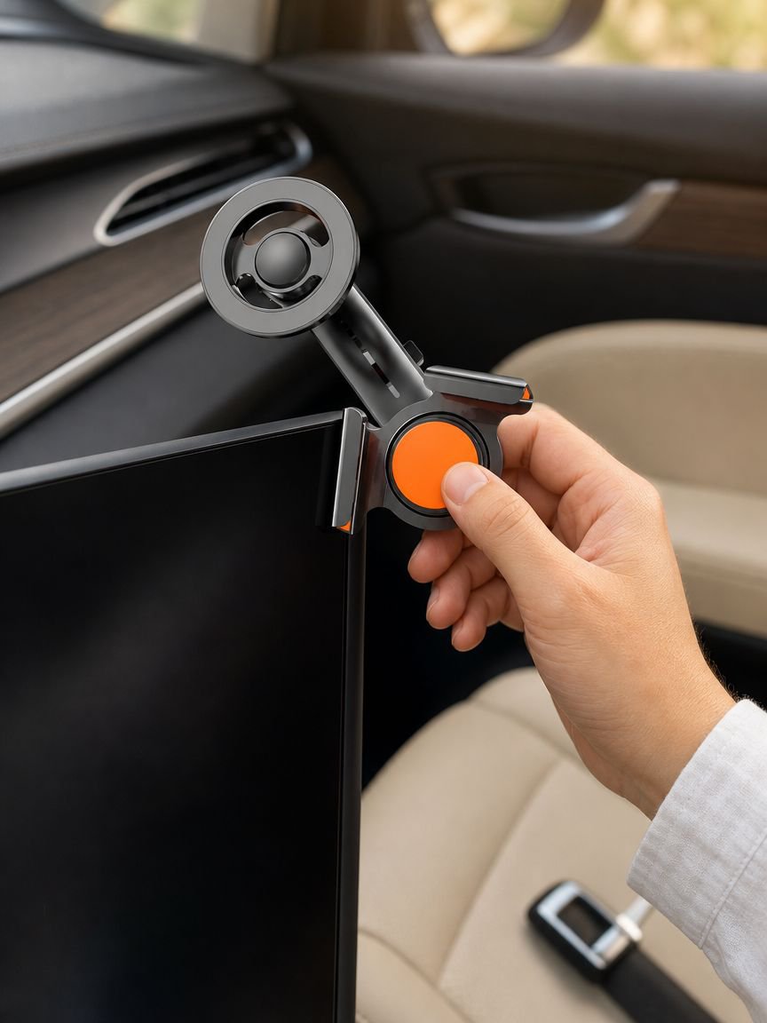 Soporte de móvil para coche con instalación magnética sencilla