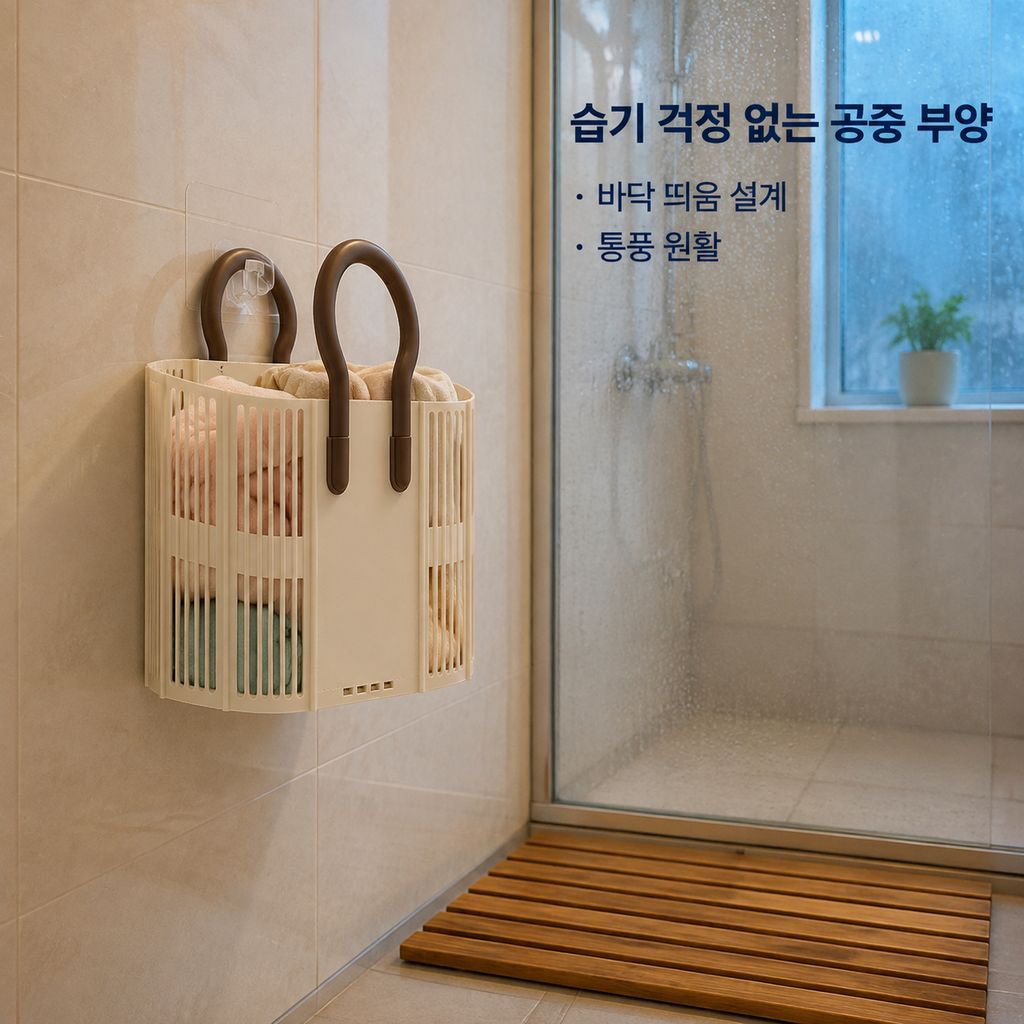 다기능 손잡이 오픈형 빨래바구니
