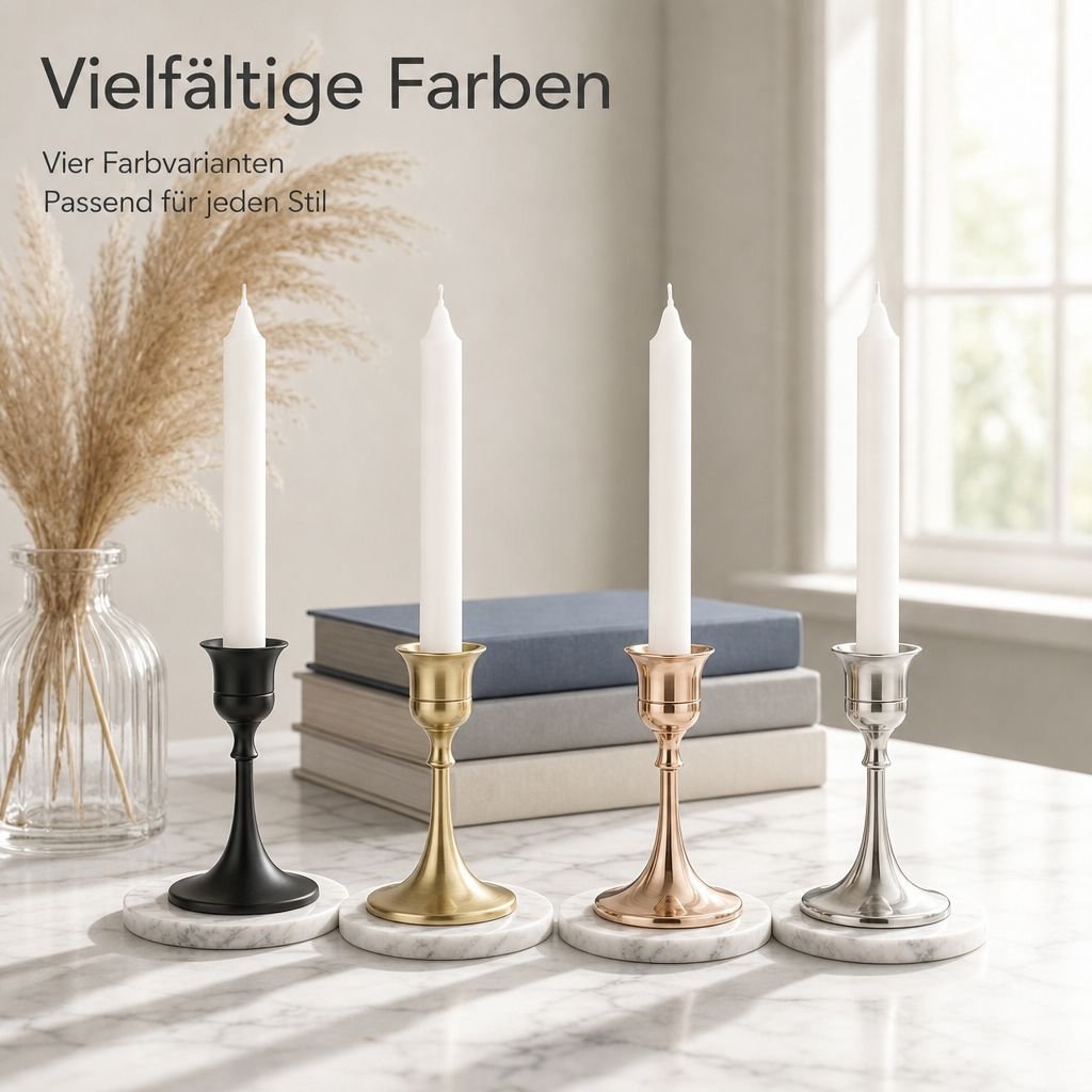 Vintage-Kerzenhalter aus Metall im Glockendesign