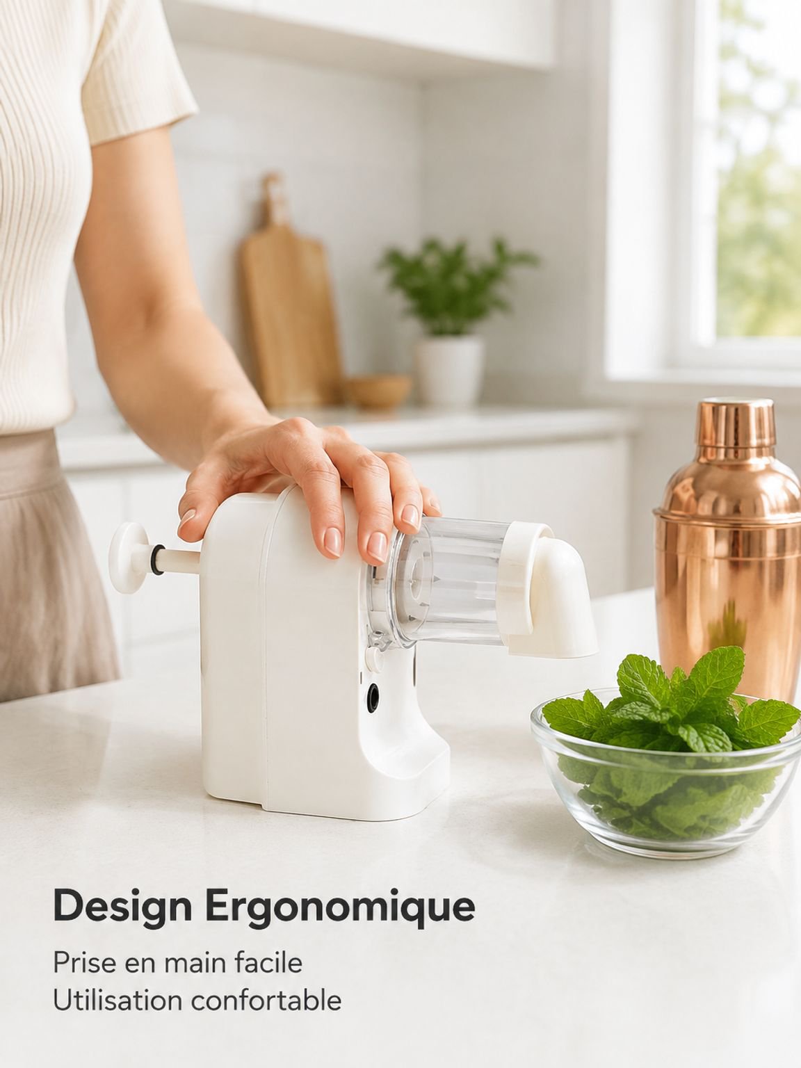 Râpe à glace automatique sans fil