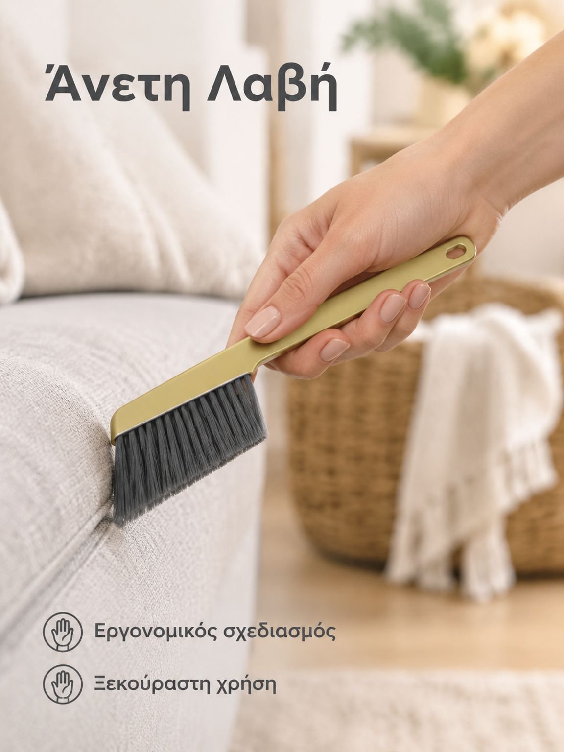 Πολυλειτουργική διάτρητη βούρτσα αφαίρεσης σκόνης