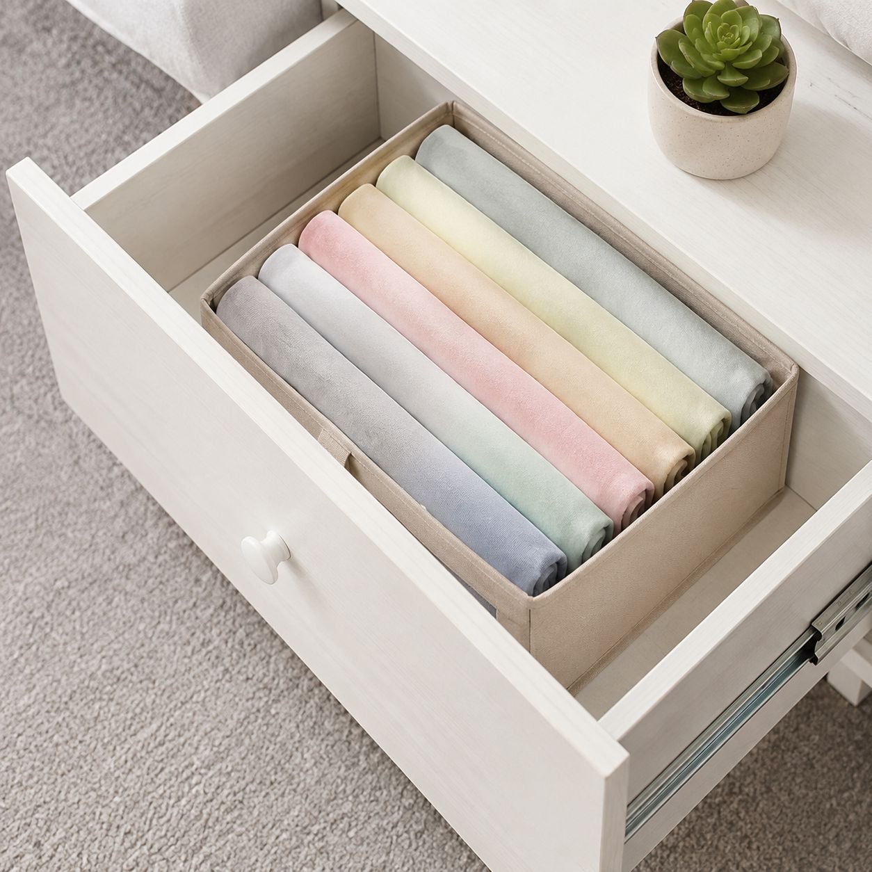 Cotton Underwear Storage Box for Home Closet