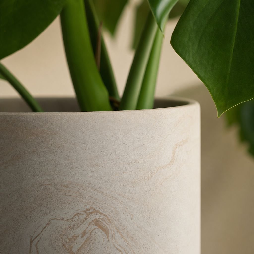 Stylish Tahiti 22cm flower pot on office desk