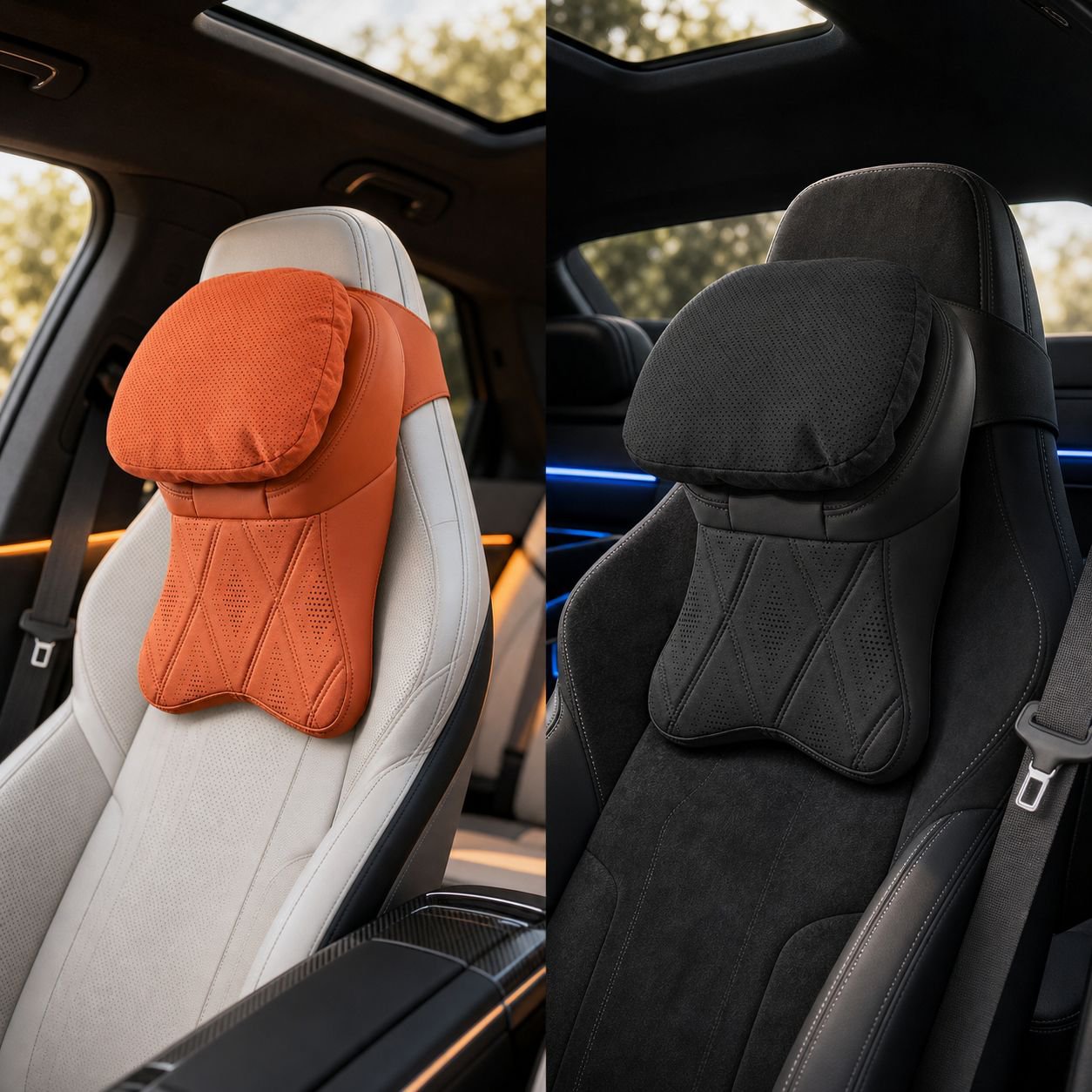 Reposacabezas FEBO para Mercedes-Benz, Maybach, BMW y Tesla, alivia la fatiga del cuello