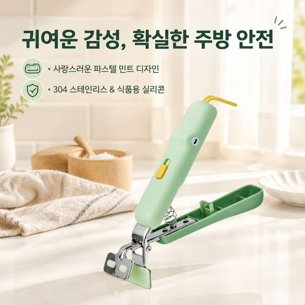 주방 가정용 그릇집게 미끄럼방지 스테인리스 접시 찜기 화상방지 집게
