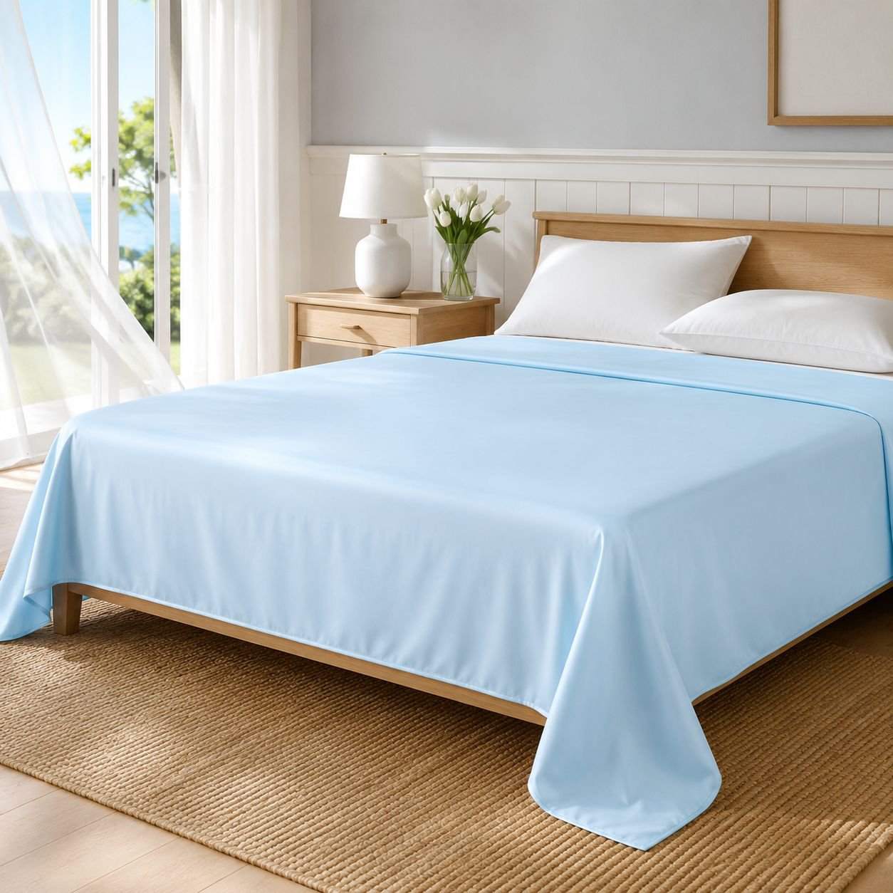 Mother-and-Baby Grade Ice Silk Air Conditioner Quilt, Summer, Single/Double Size, Washable