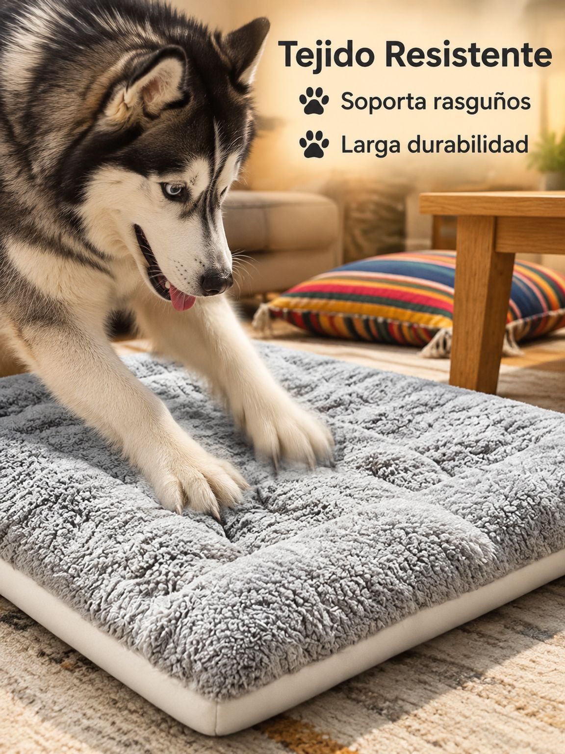 Cama para perros grandes, resistente a la suciedad y duradera