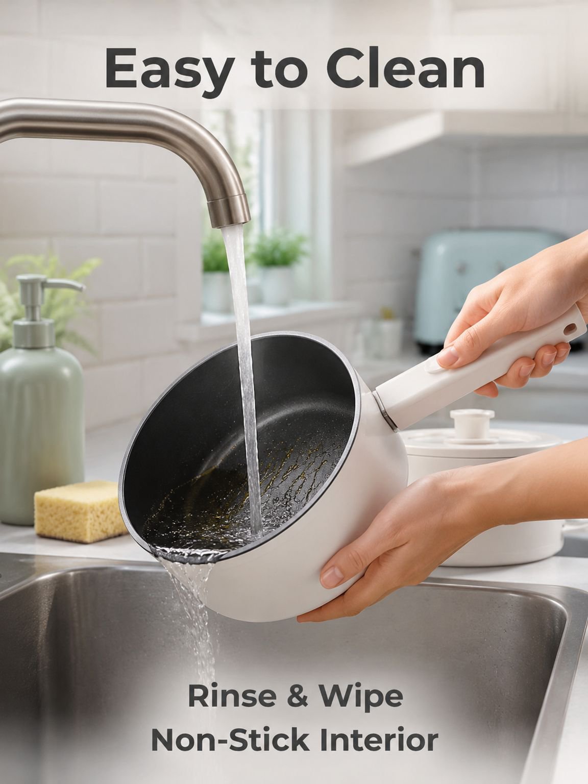 Multifunctional Non-stick Long Handle Electric Cooking Pot