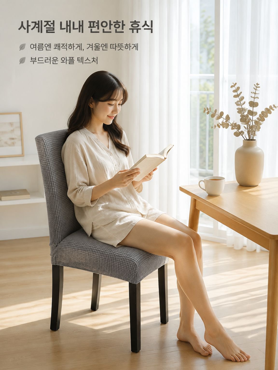 고내구성 친환경 식탁의자 커버 및 쿠션