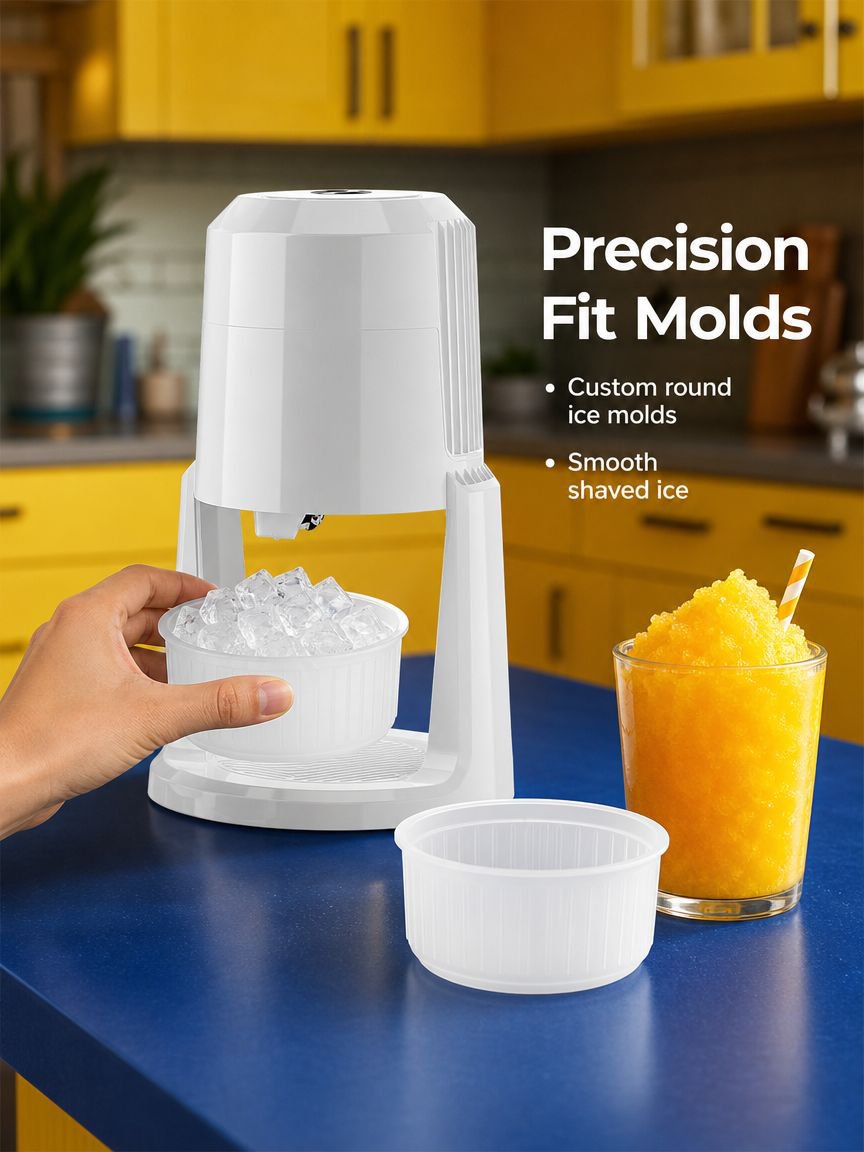 Ice Shaver machine with dual-speed control knob