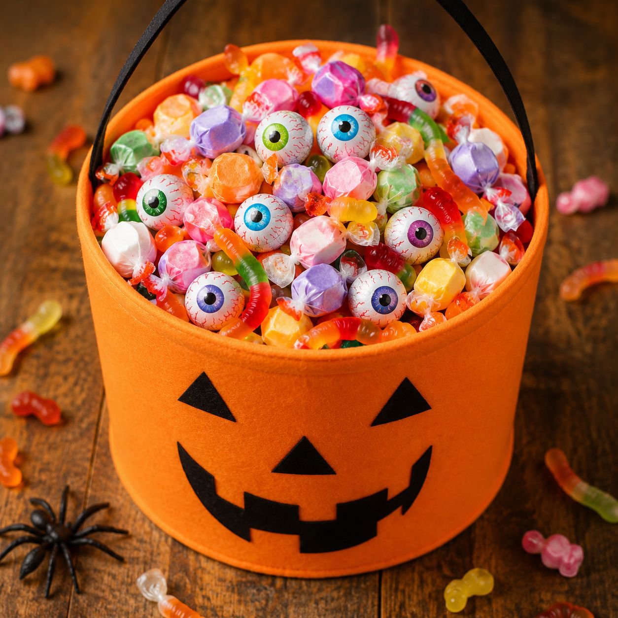 Halloween cartoon felt handbag storage bucket for kids