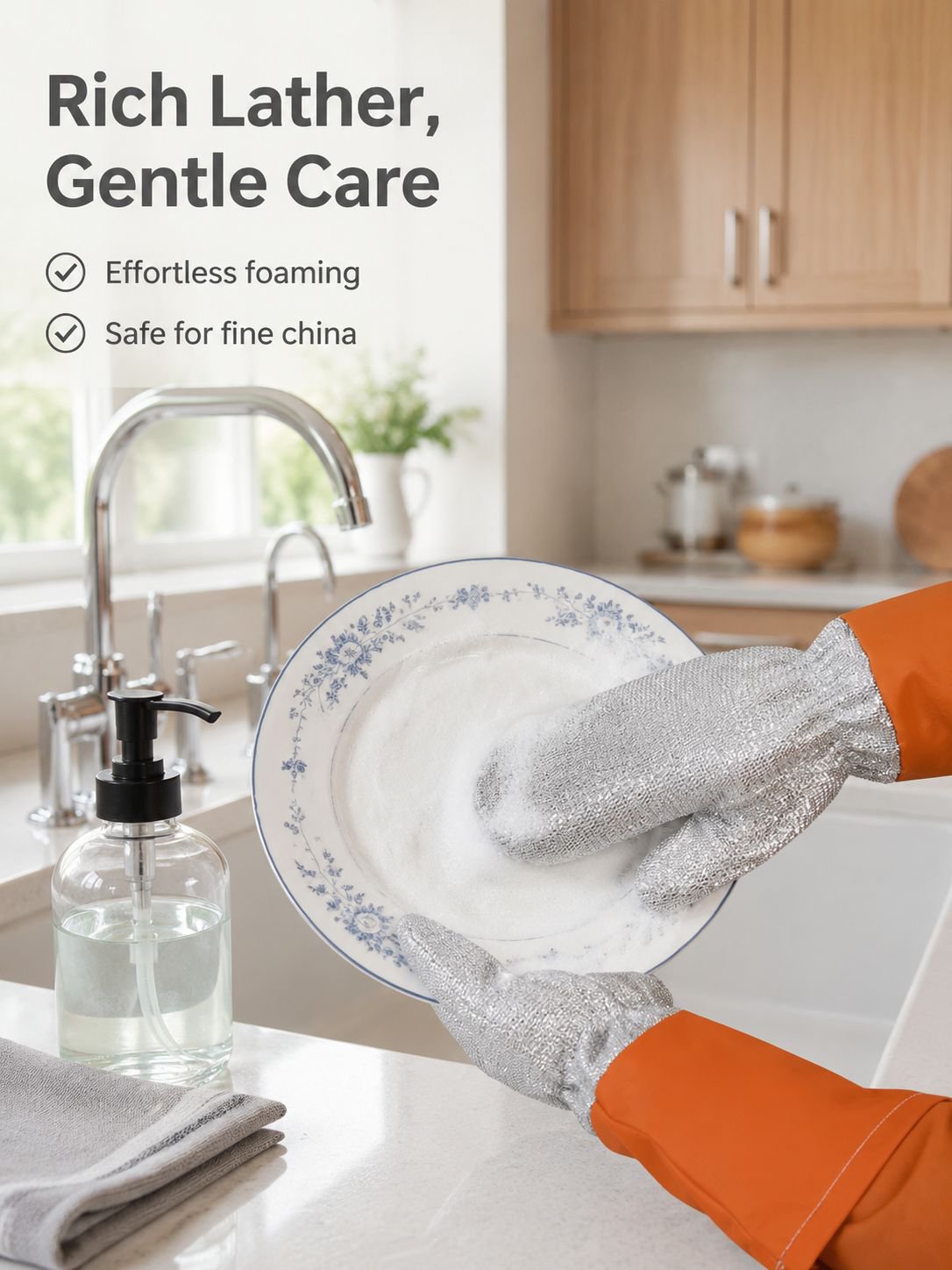 Waterproof Heat-Resistant Extended Steel Mesh Gloves