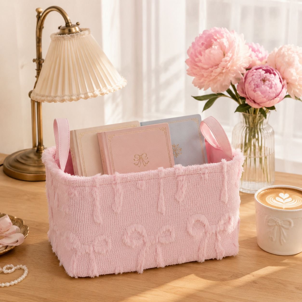 Soft Velvet Storage Basket