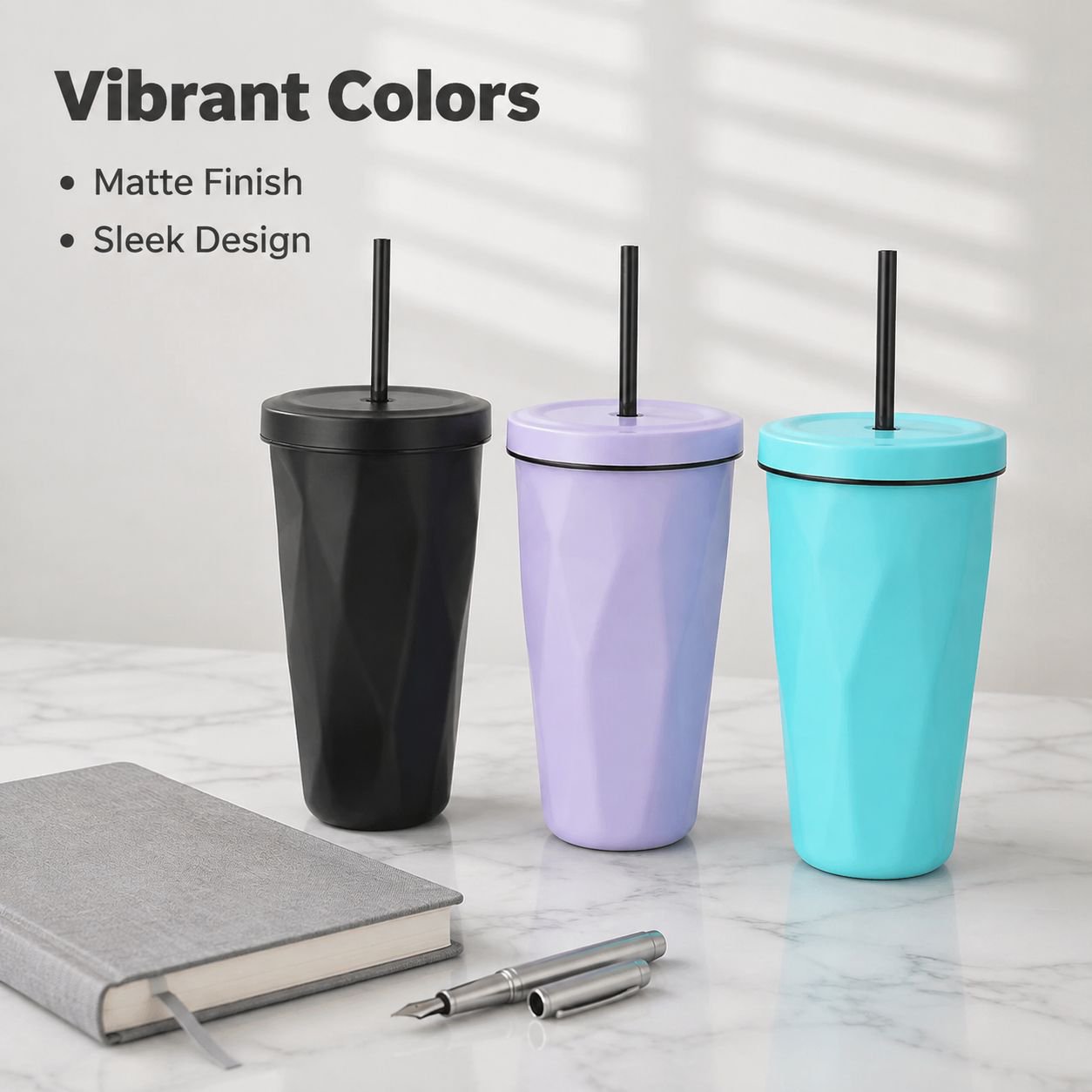 Outdoor portable straw cup