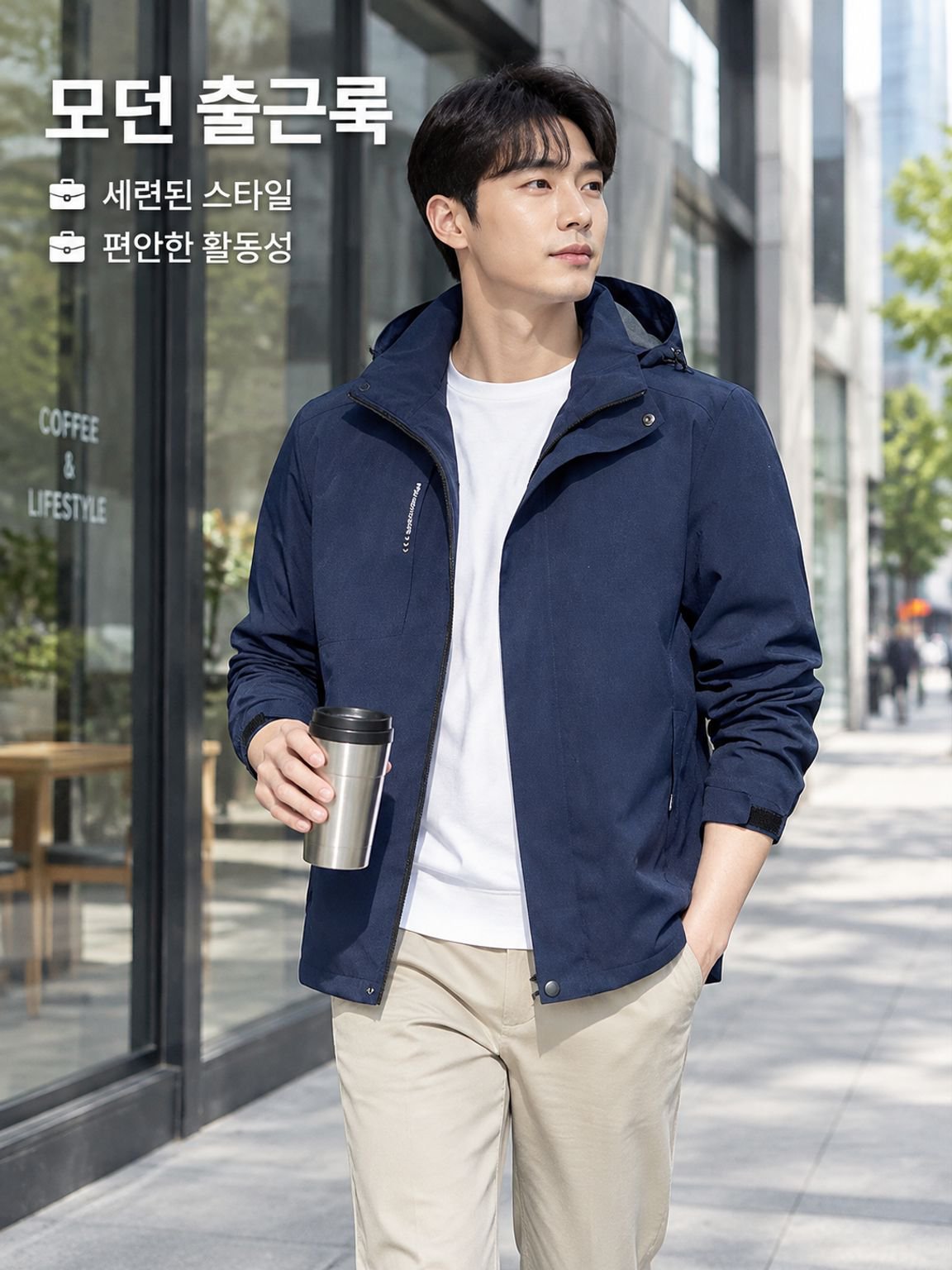 가을 겨울 아웃도어 캐주얼 방풍 보온 기능 자켓