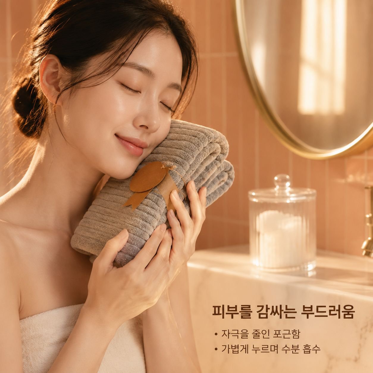 두꺼운 극세사 여성용 빠른 건조 무탈모 목욕타월