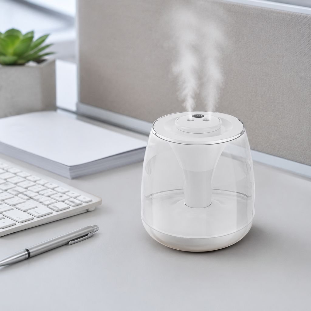 ミニUSBデュアルノズル加湿器 家庭用静音高ミスト加湿器