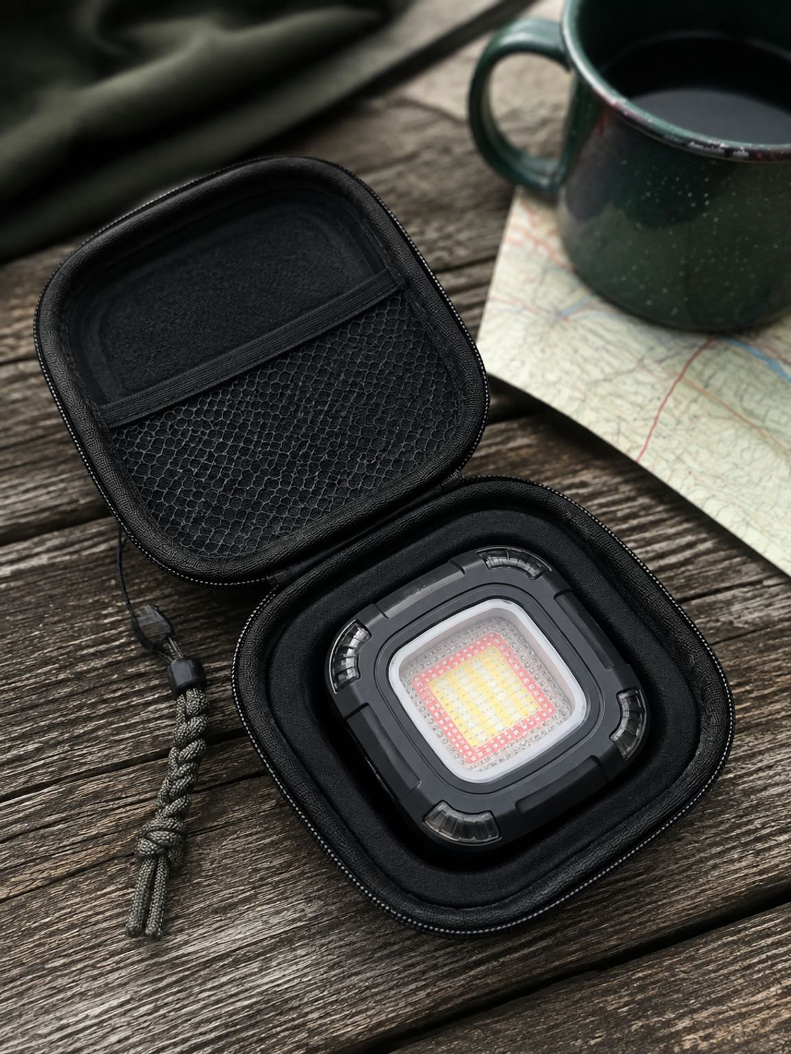 Veelzijdige kampeerlamp met heldere werklampverlichting
