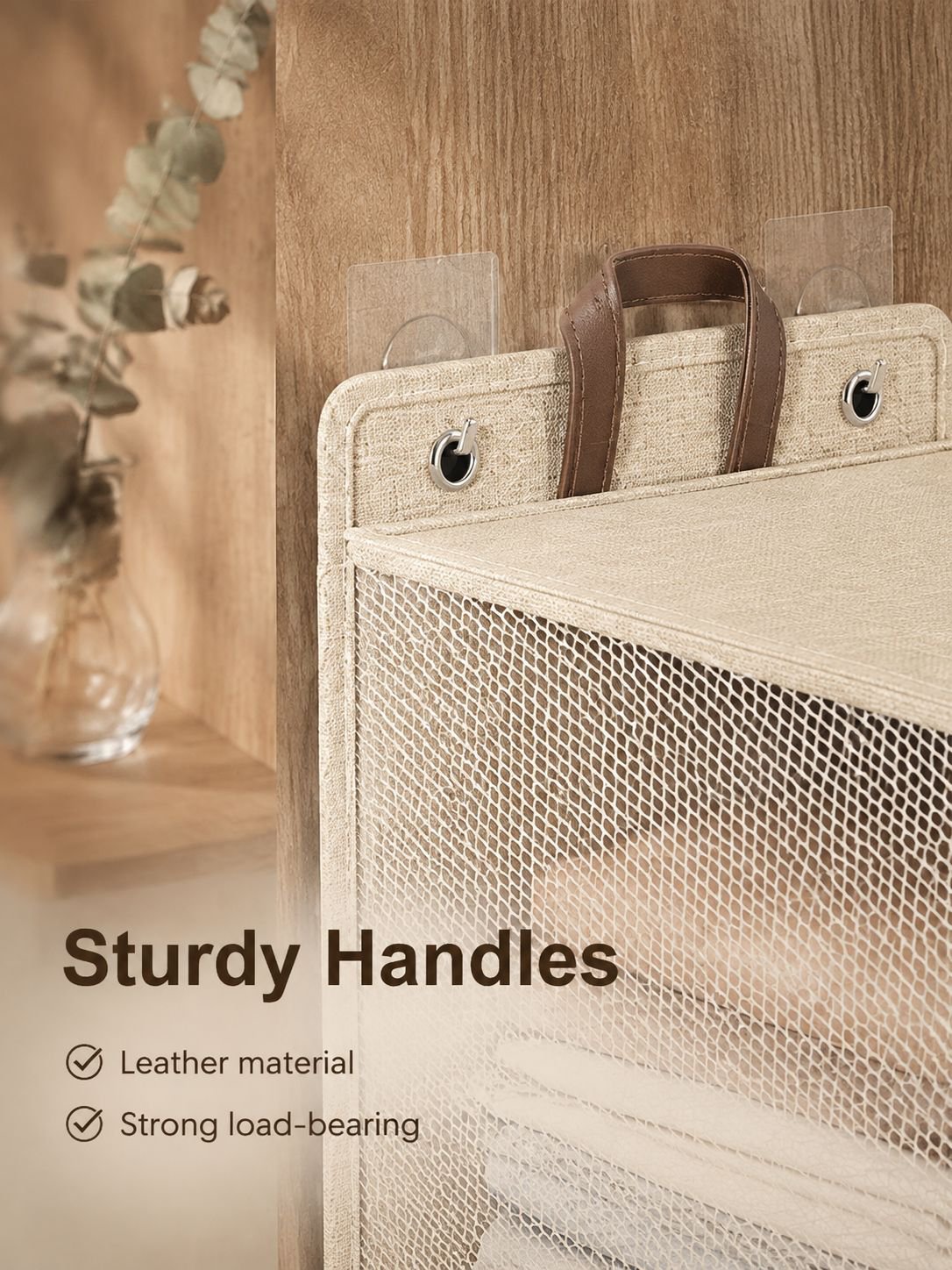Home Cotton Linen Organizer Basket