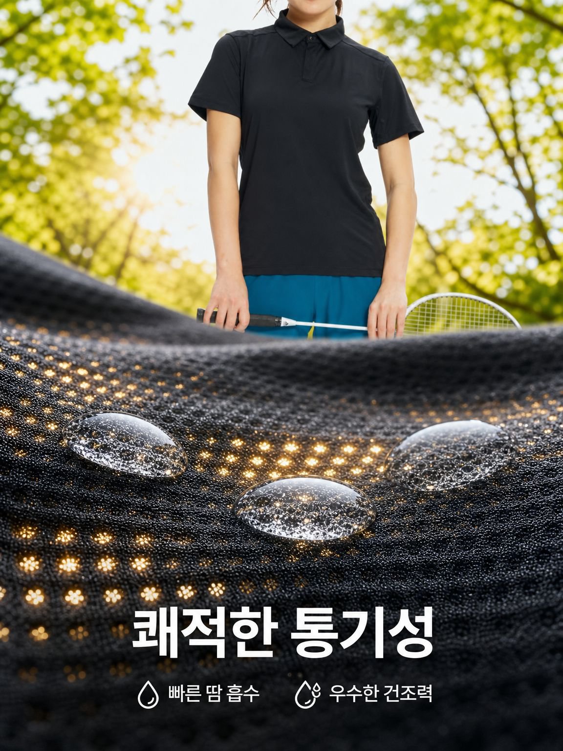경량 통기성 빠른 건조 스포츠 테니스 셔츠