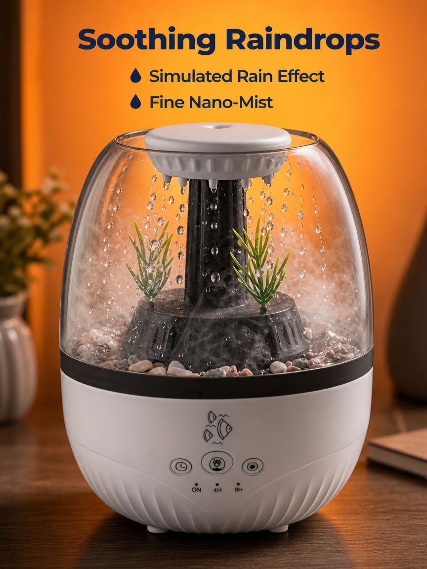 Silent Aroma Diffuser with Colorful Ambience Light Humidifier