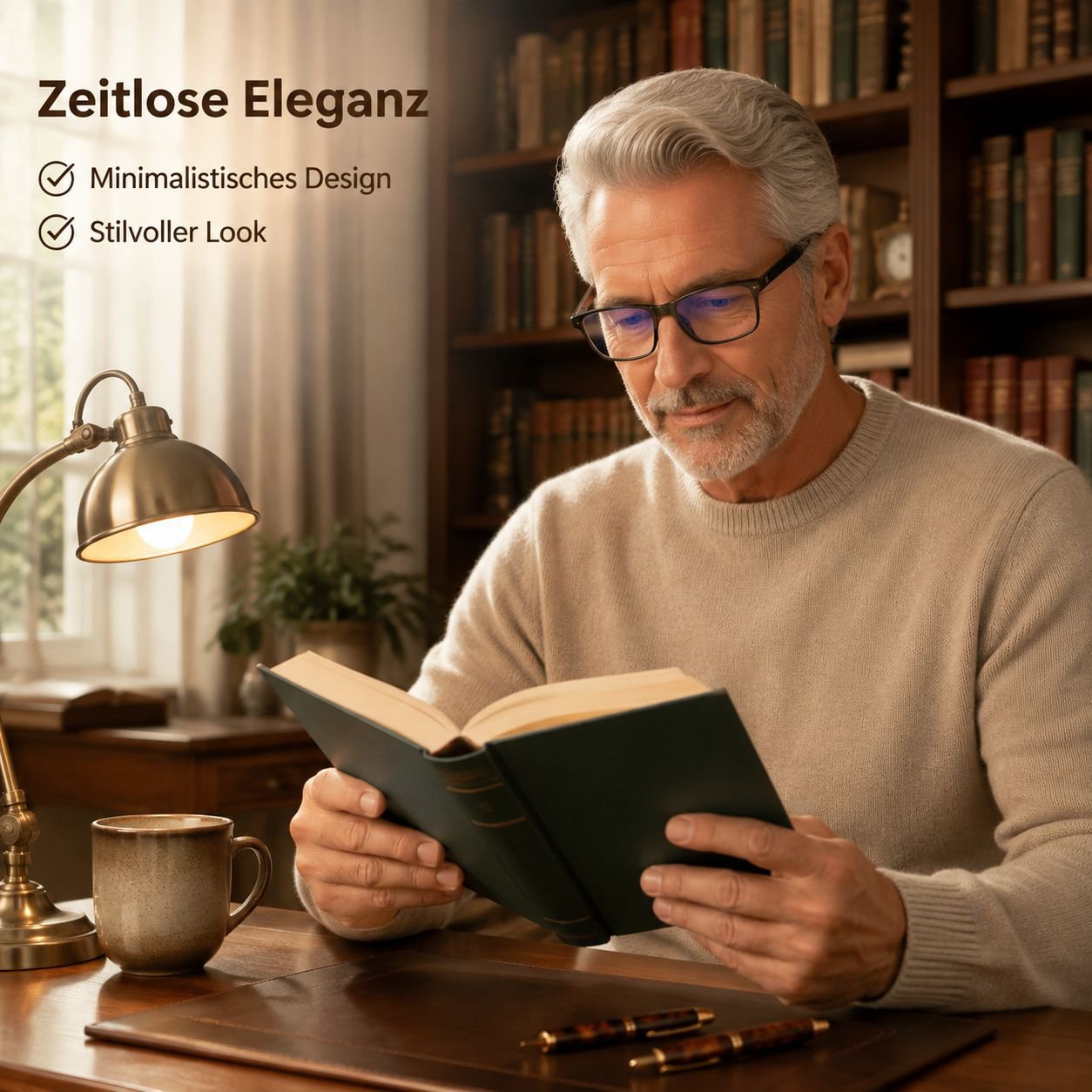 Lesebrille mit Blaulichtfilter und intelligentem Zoom