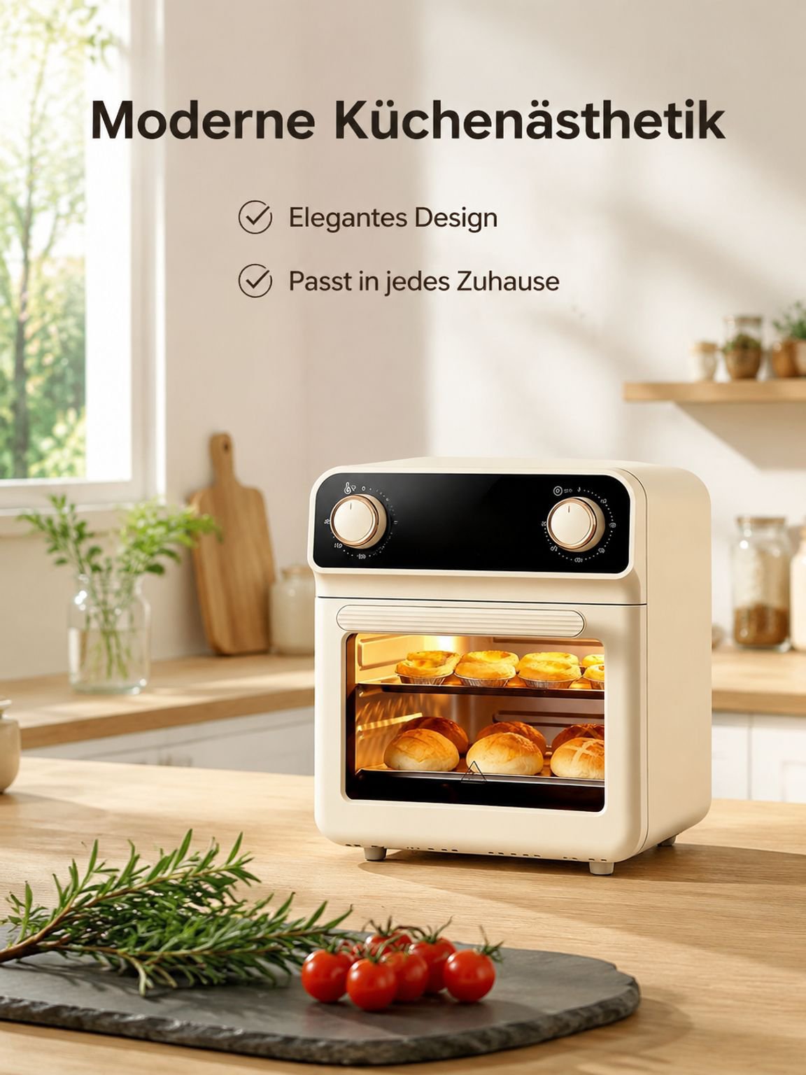 Große elektrische Fritteuse mit Mehrfachfunktion in moderner Küche