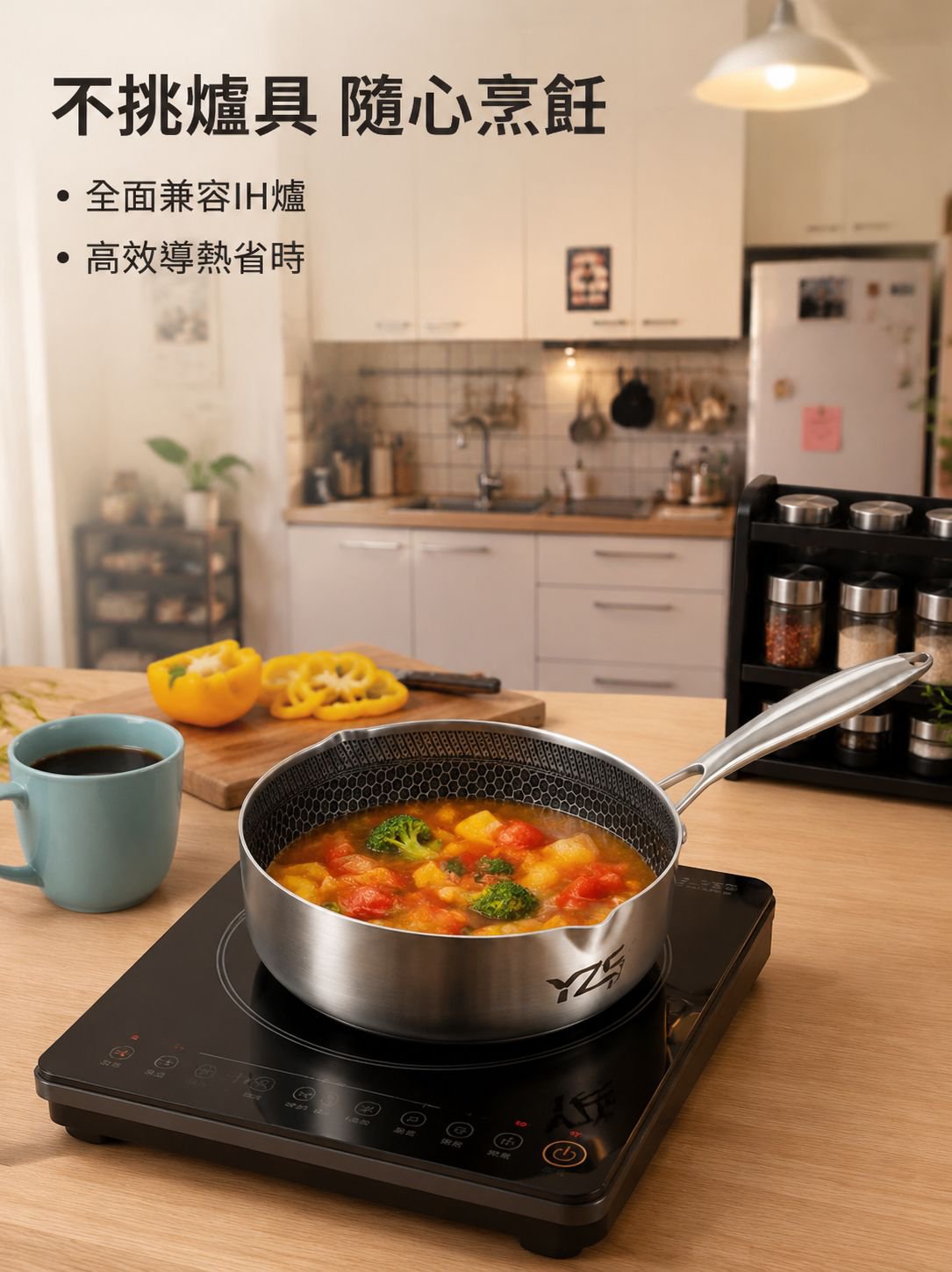 蜂巢圖案日式不粘鍋