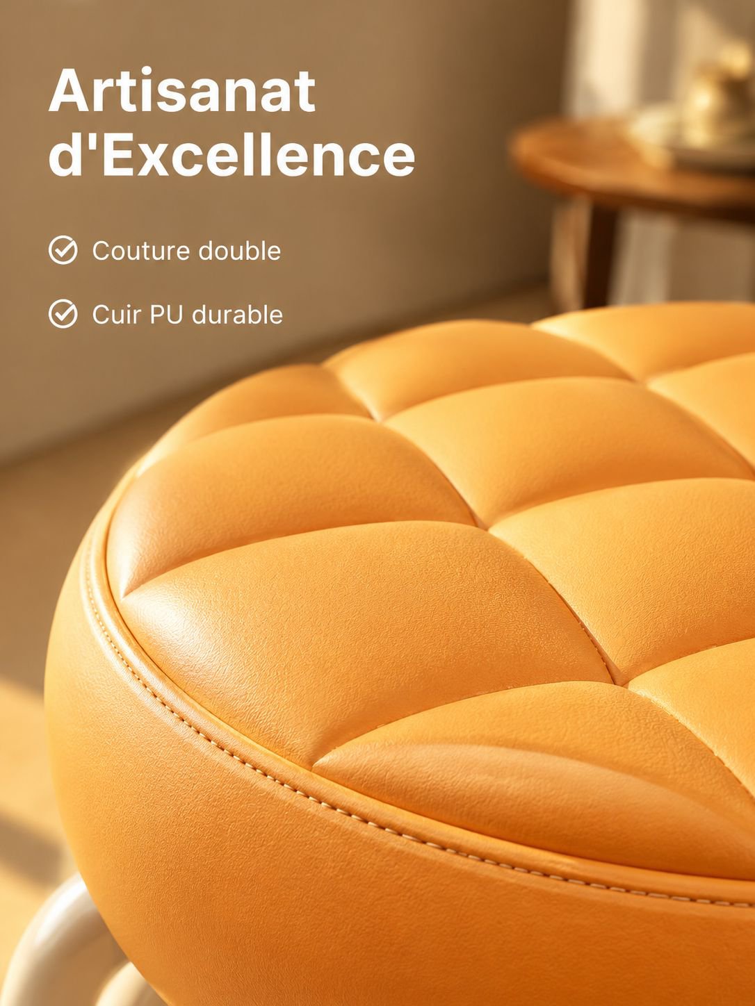 Tabouret portable pratique pour le salon