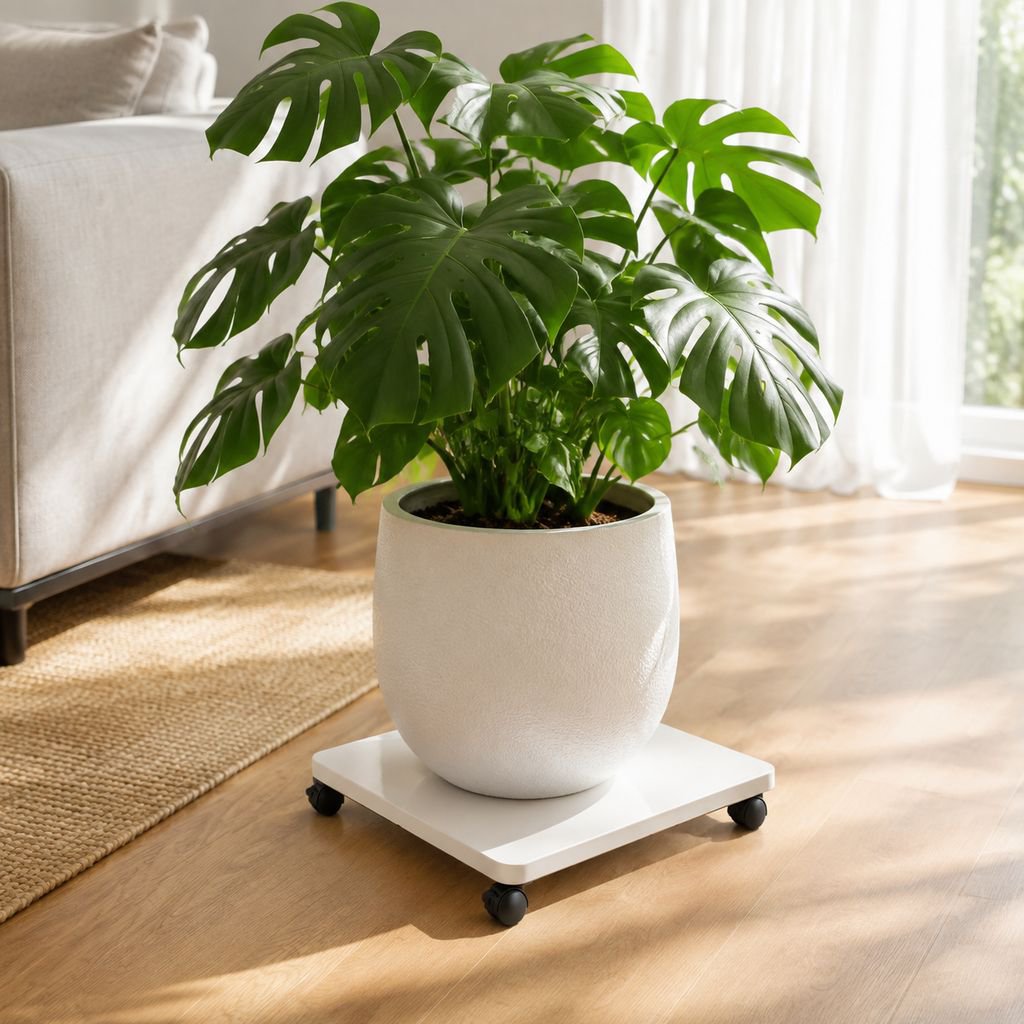 Minimalist Storage Box Base with Wheels Tray