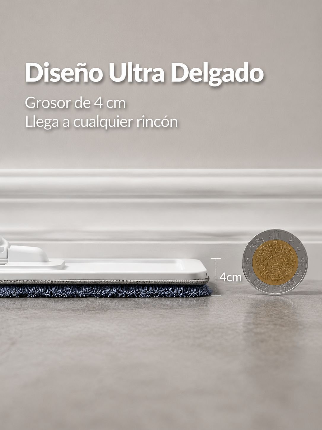 Fregona plana con sistema de escurrido automático