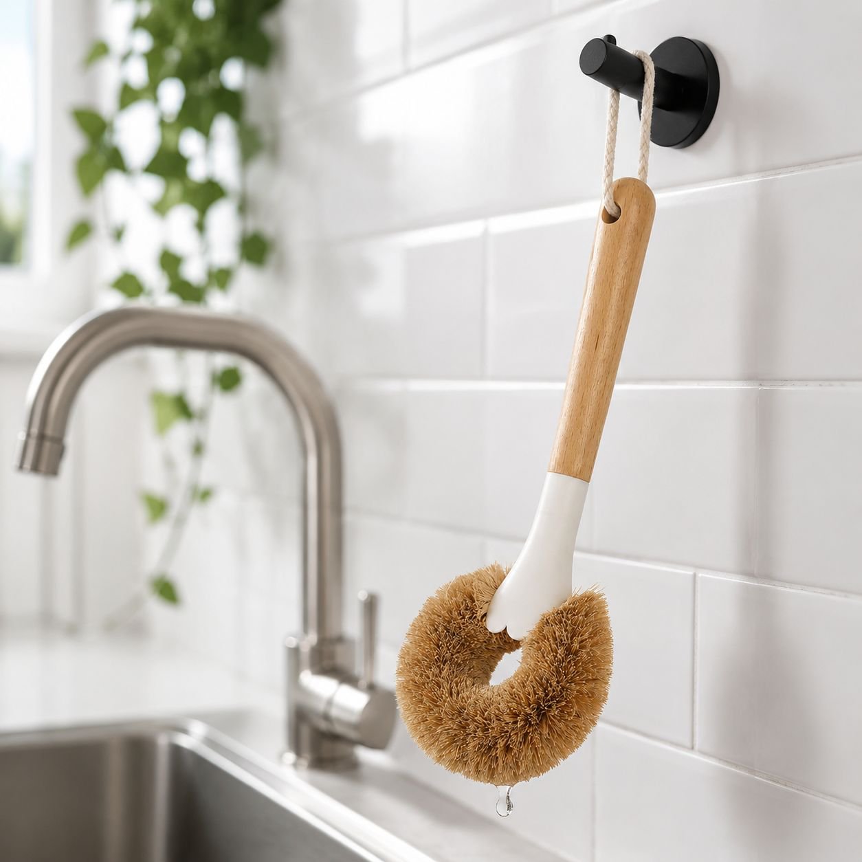Multipurpose Coconut Fiber Cleaning Brush