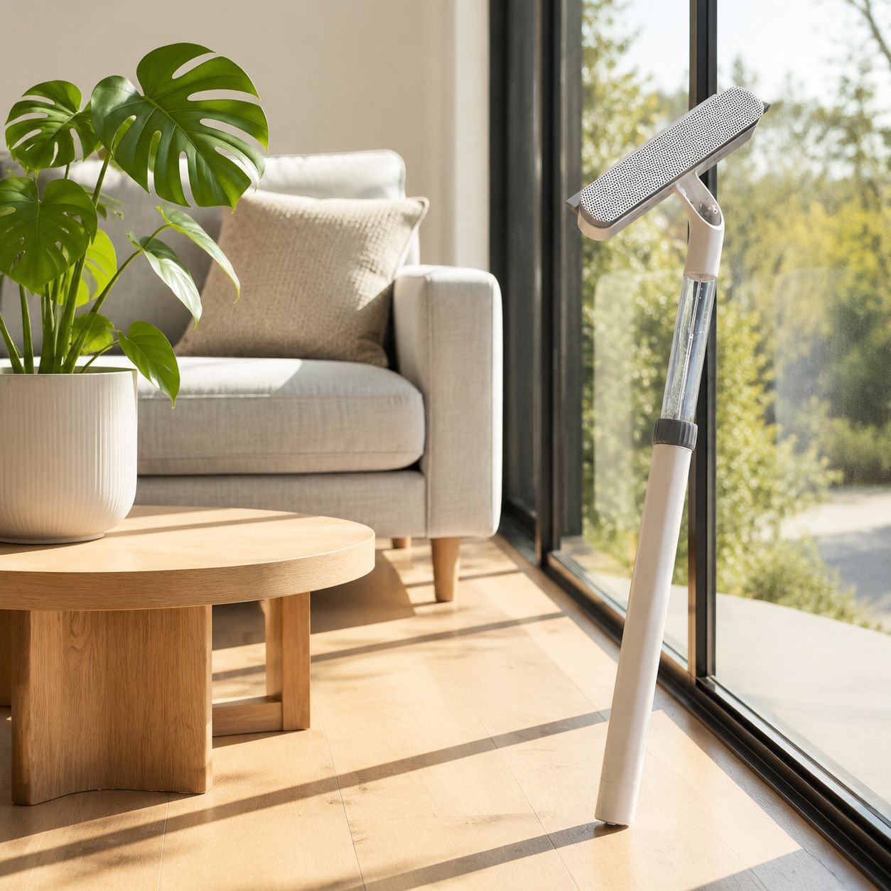 Home Refillable Glass Squeegee, No Water Marks