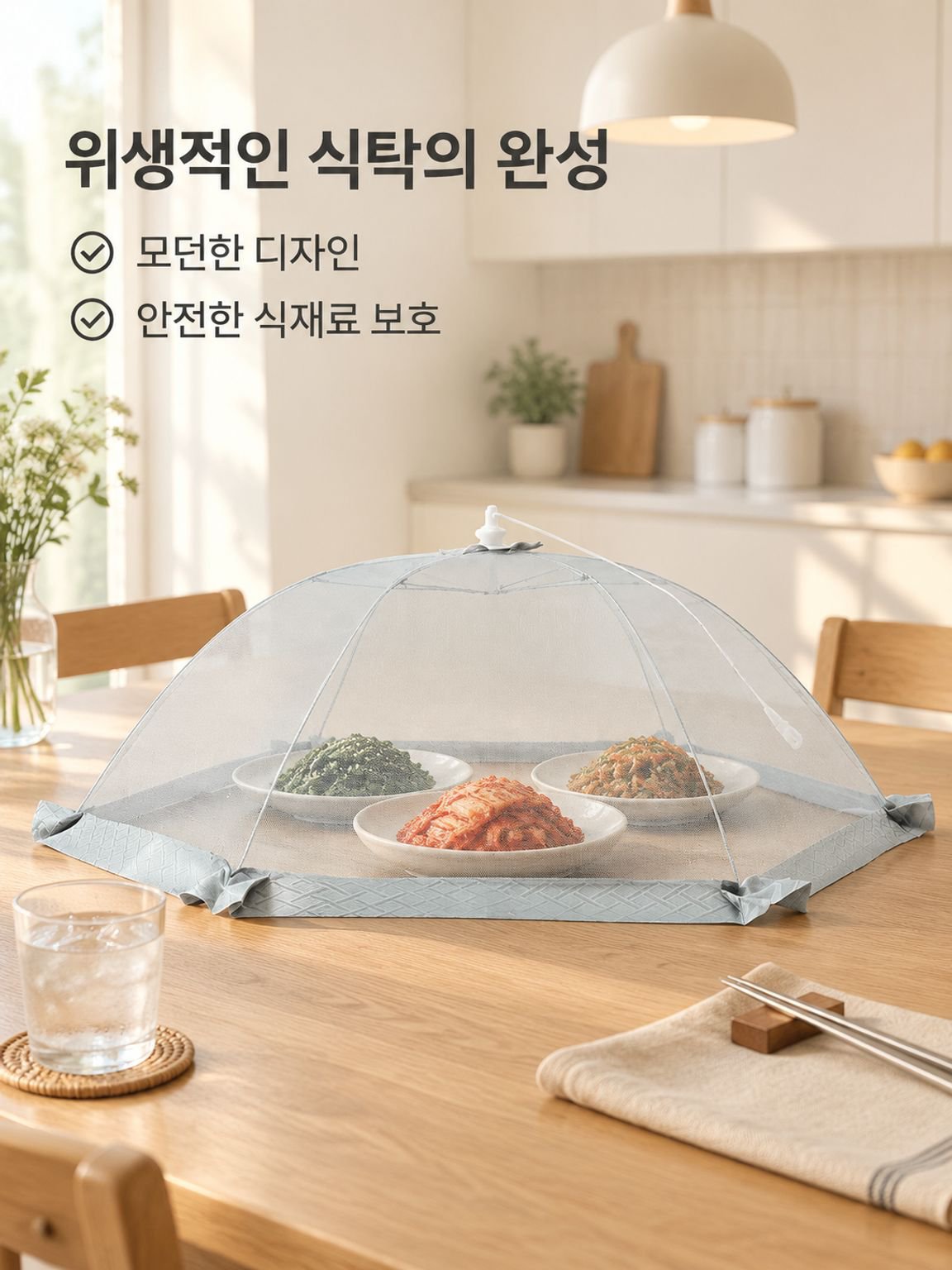 직사각형 음식 덮개