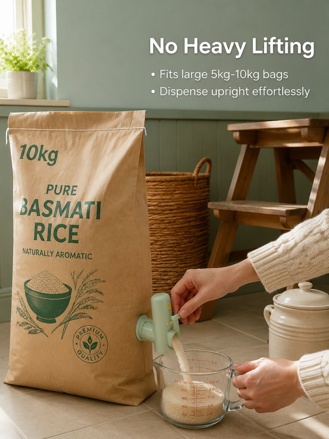 Convenient Rice Container for Home Kitchen