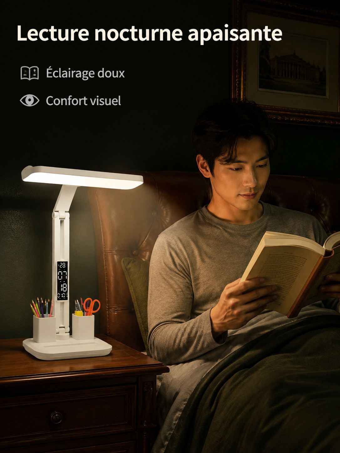 Petite lampe de chevet dédiée pour chambre