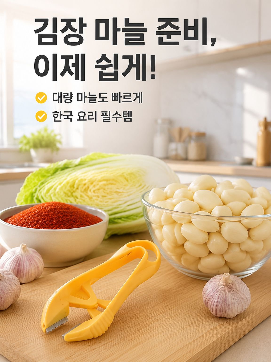 스테인리스 마늘 껍질 벗기기