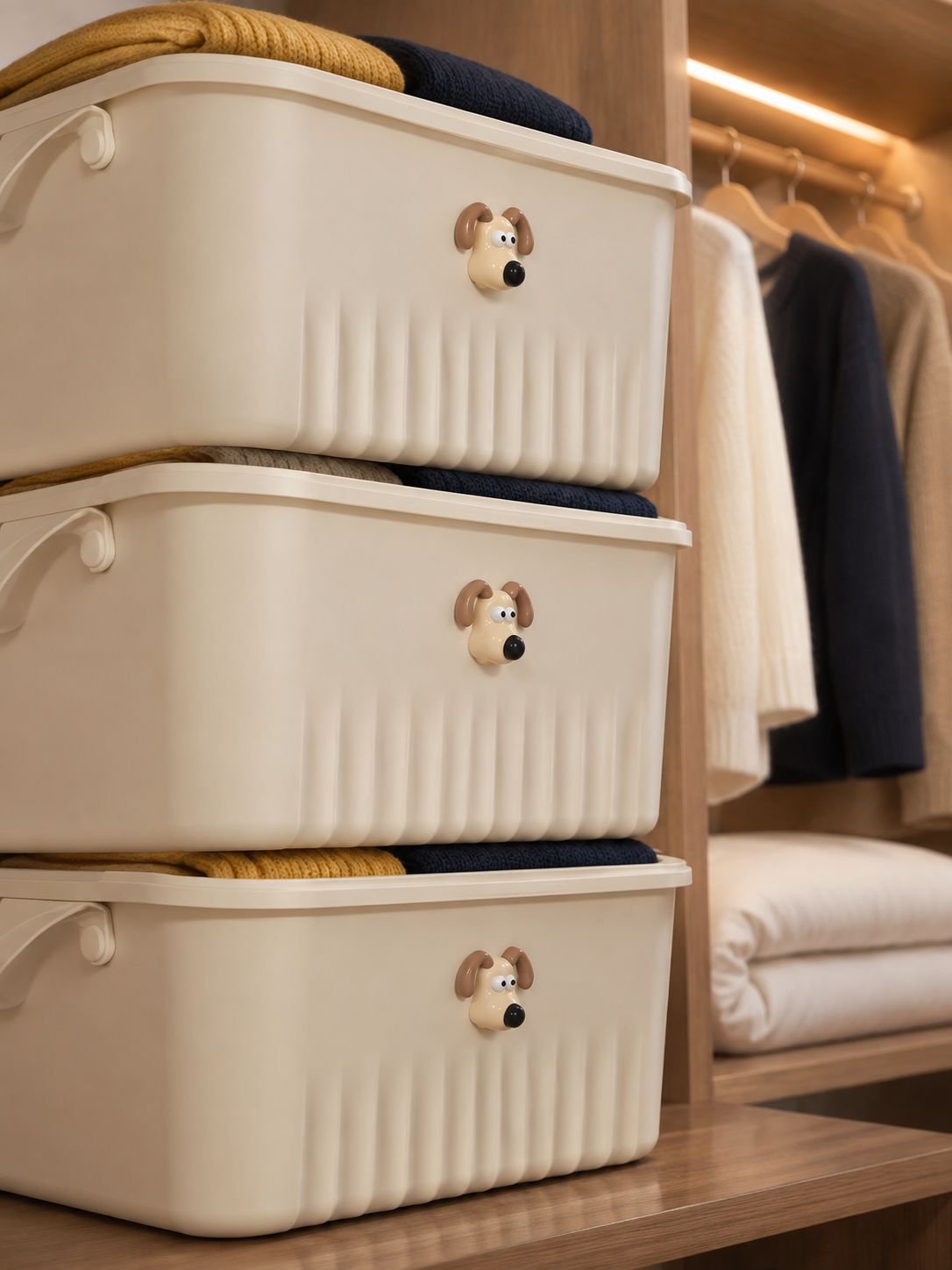 Caja organizadora portátil para juguetes y ropa