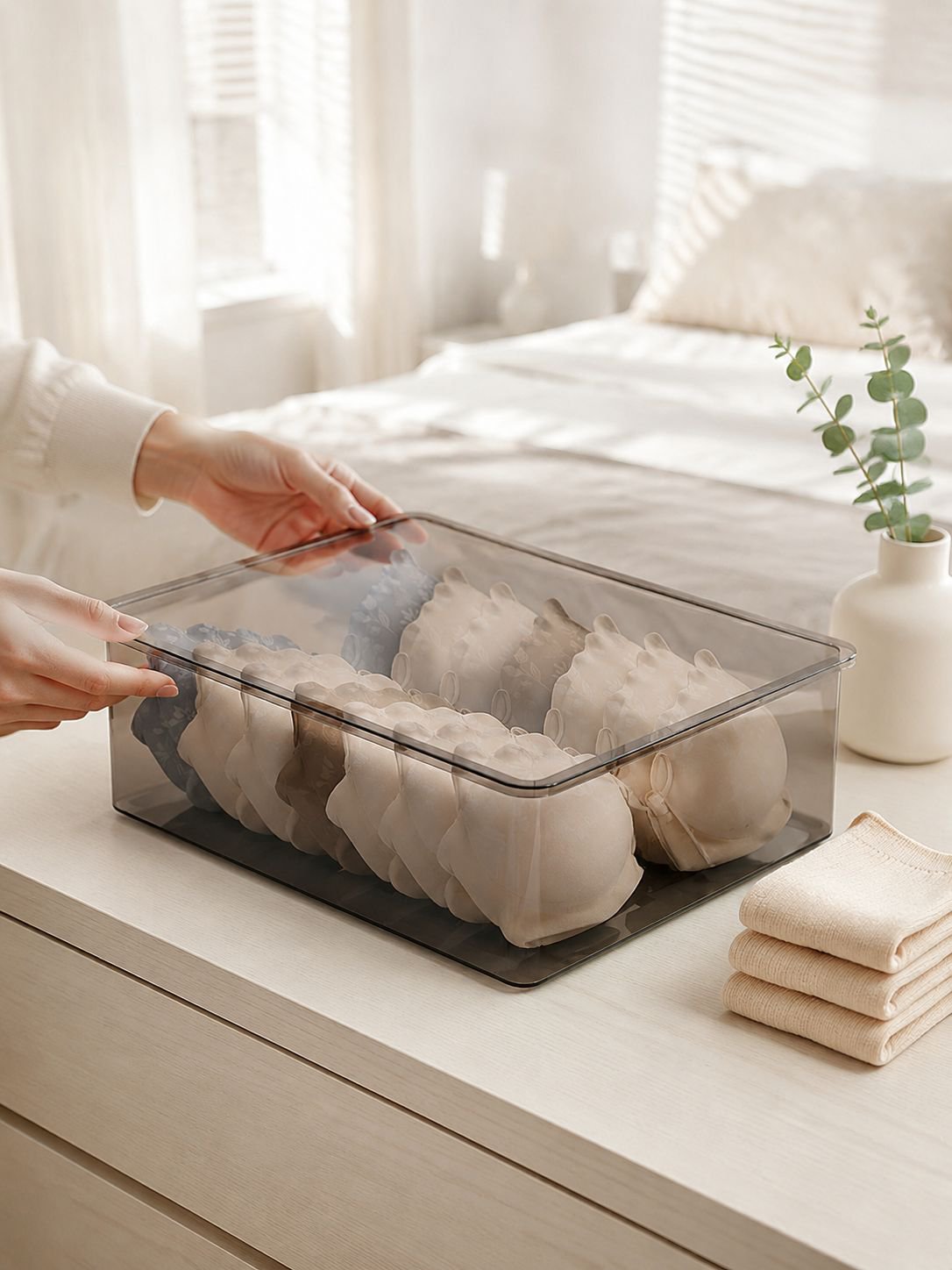 Space-saving organizer box for small apartments