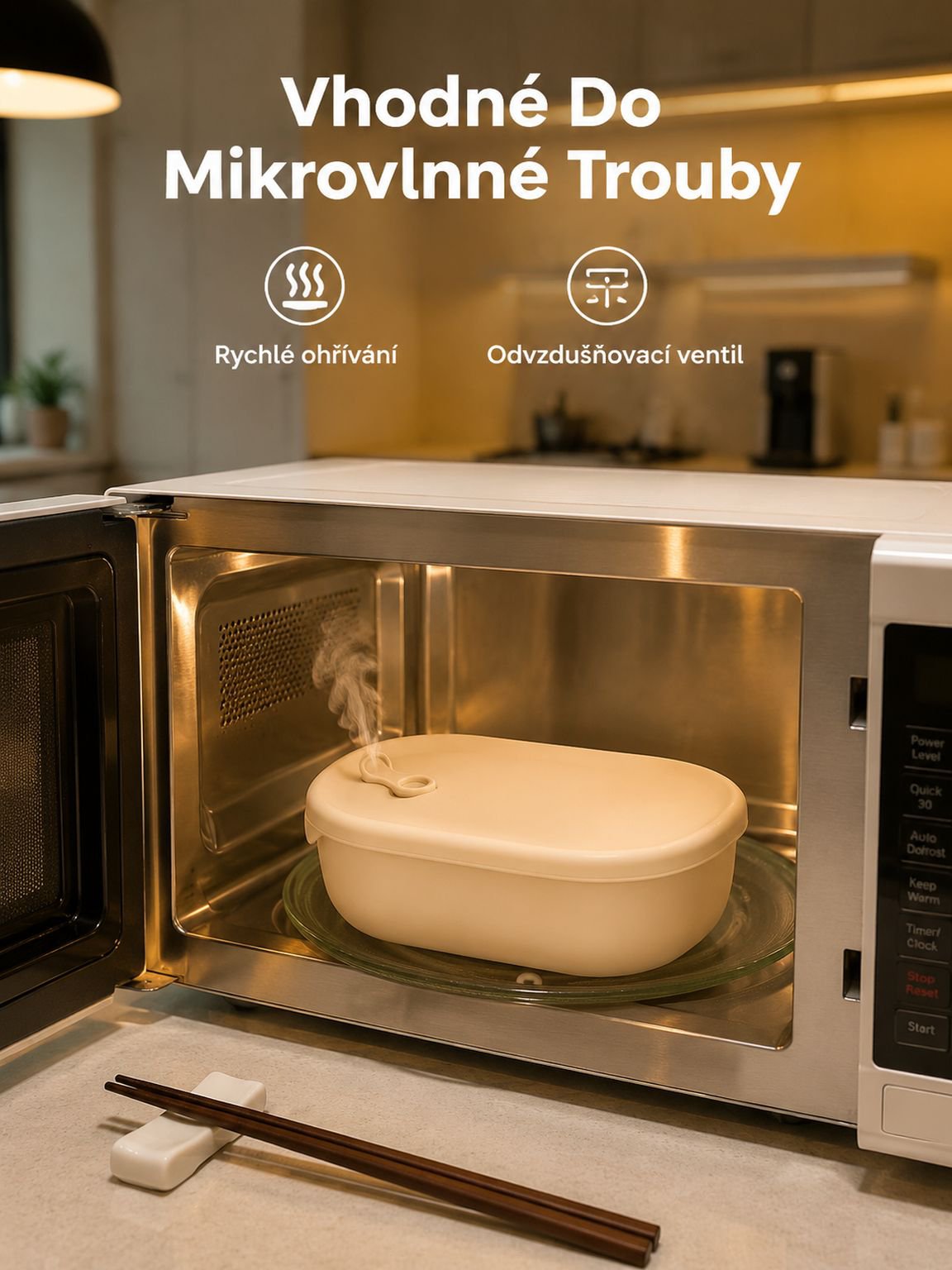 Jídelní box z potravinářského silikonu s těsněním