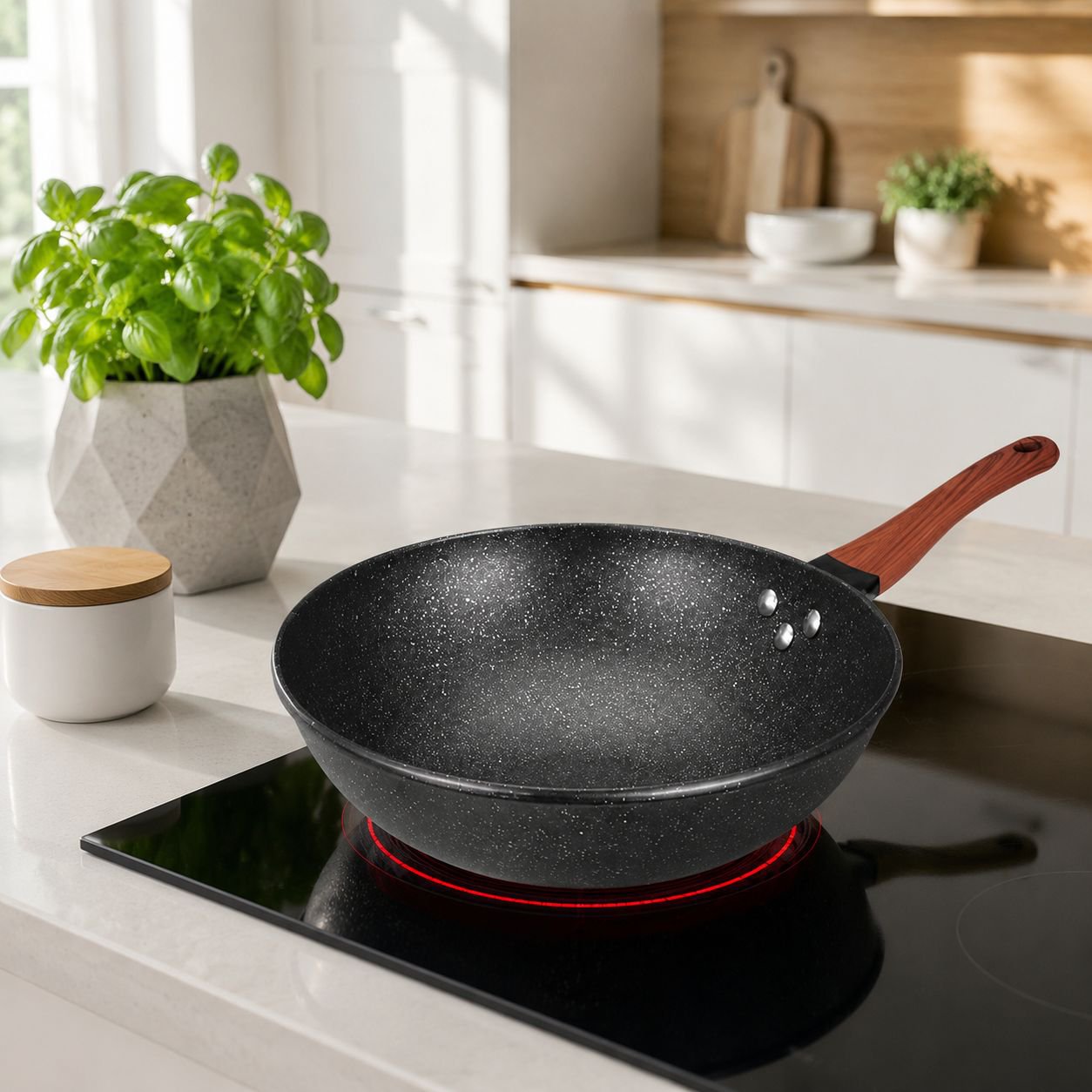 Healthy cooking with SmokeFree nonstick skillet