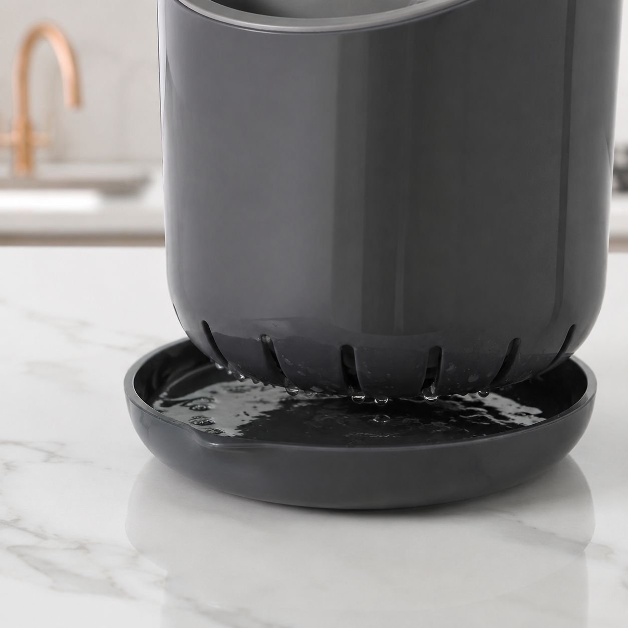 Utensil organizer with removable tiers for easy cleaning