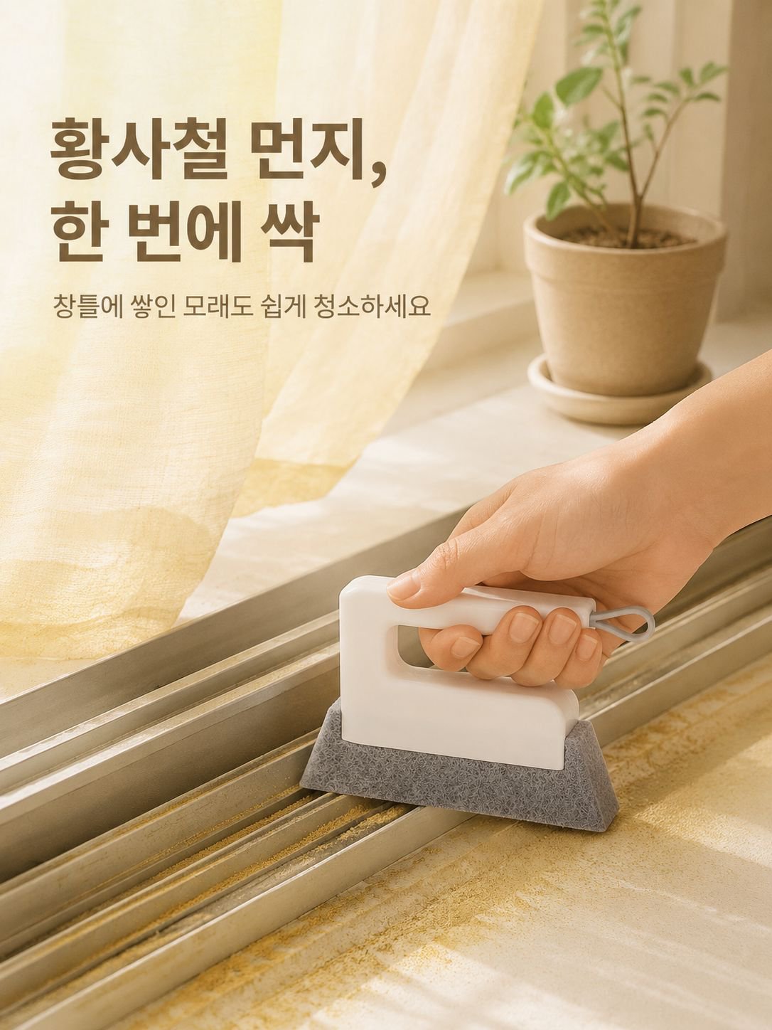 초강력 청소 창틀 틈새 브러쉬 제품 이미지