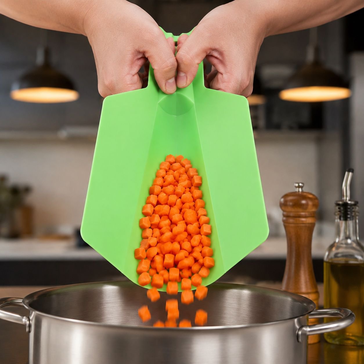 Multi-purpose Portable Folding Cutting Board, Double-sided Plastic Chopping Board