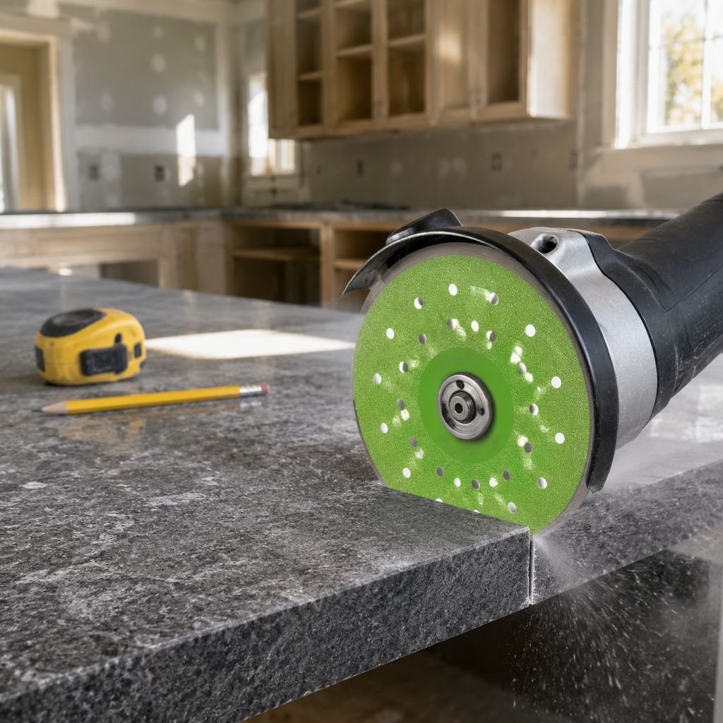 Precision diamond blade for sandstone slab cutting
