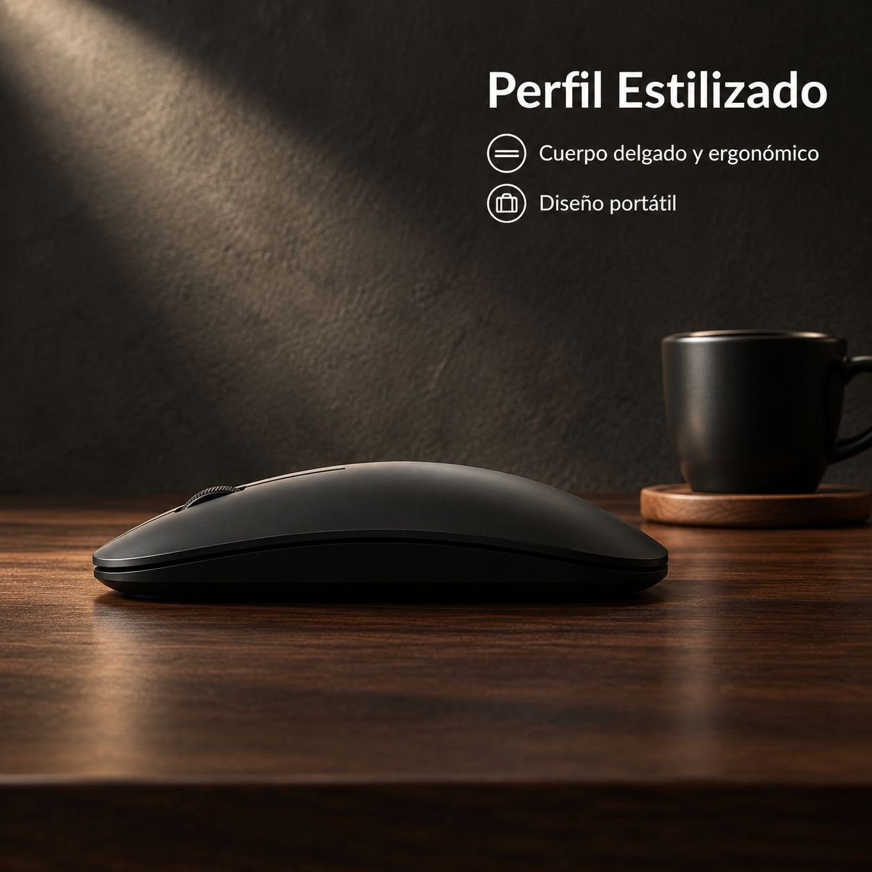 Ratón Bluetooth silencioso ergonómico