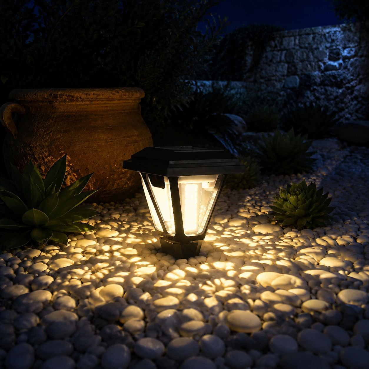 Lámparas solares para exteriores de jardín