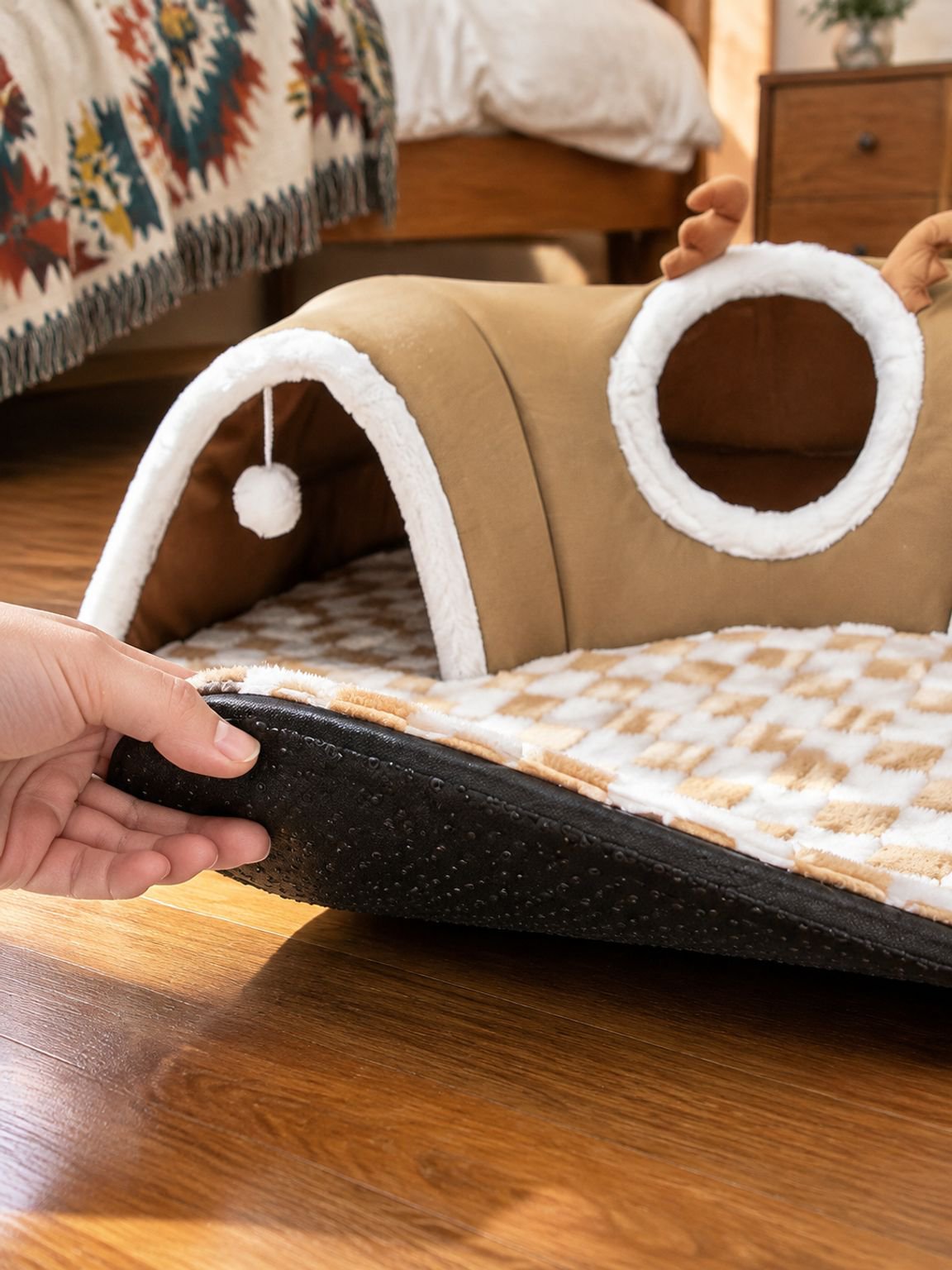 Cueva amplia y cómoda con espacio para jugar y descansar